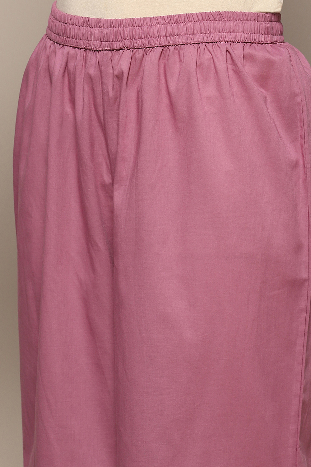 Pink Cotton Anarkali Suit Set image number 2