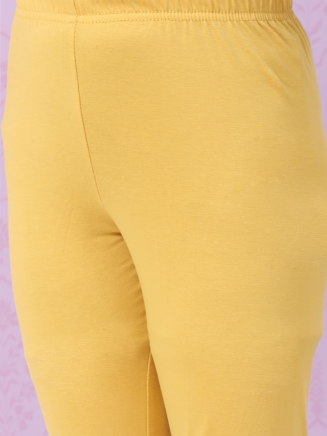 Mustard Yellow Art Silk Anarkali with Jacket Kurta Churidar Suit Set image number 3
