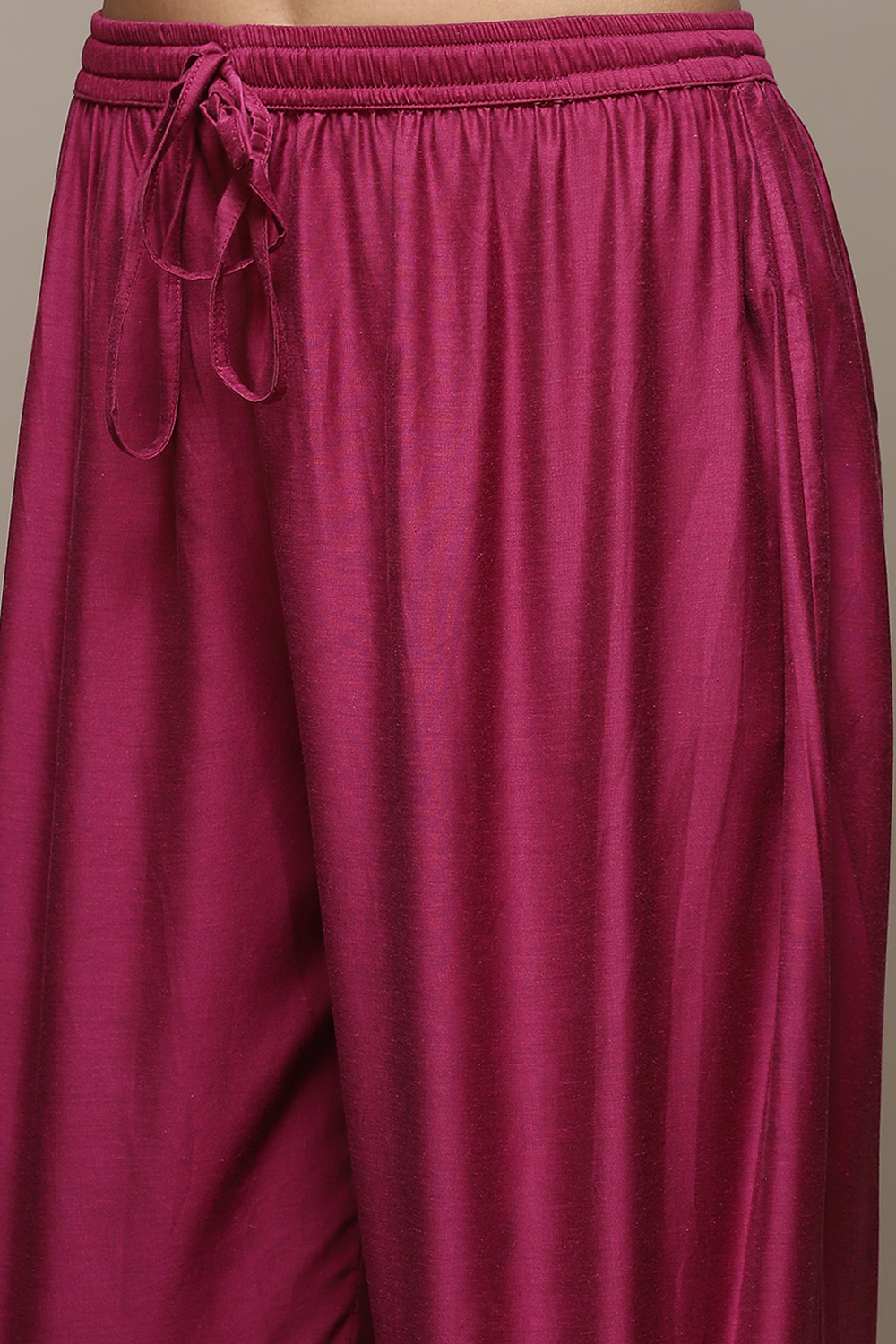 Beige Cotton Blend Straight Kurta Suit Set image number 2