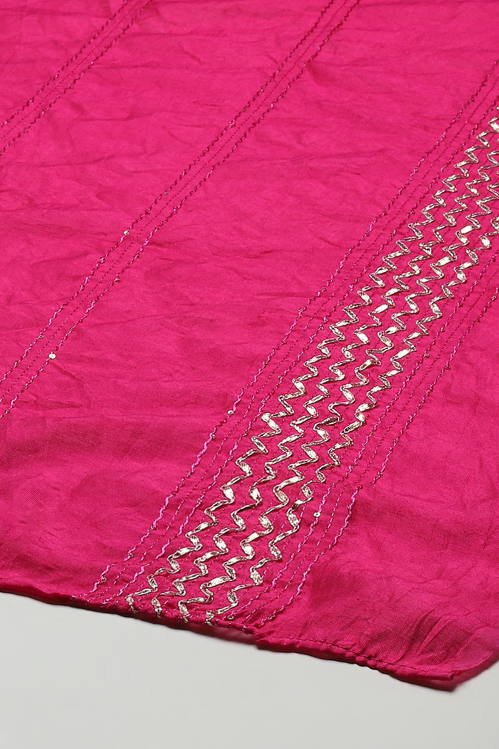 Red Poly Chiffon Dupatta image number 1
