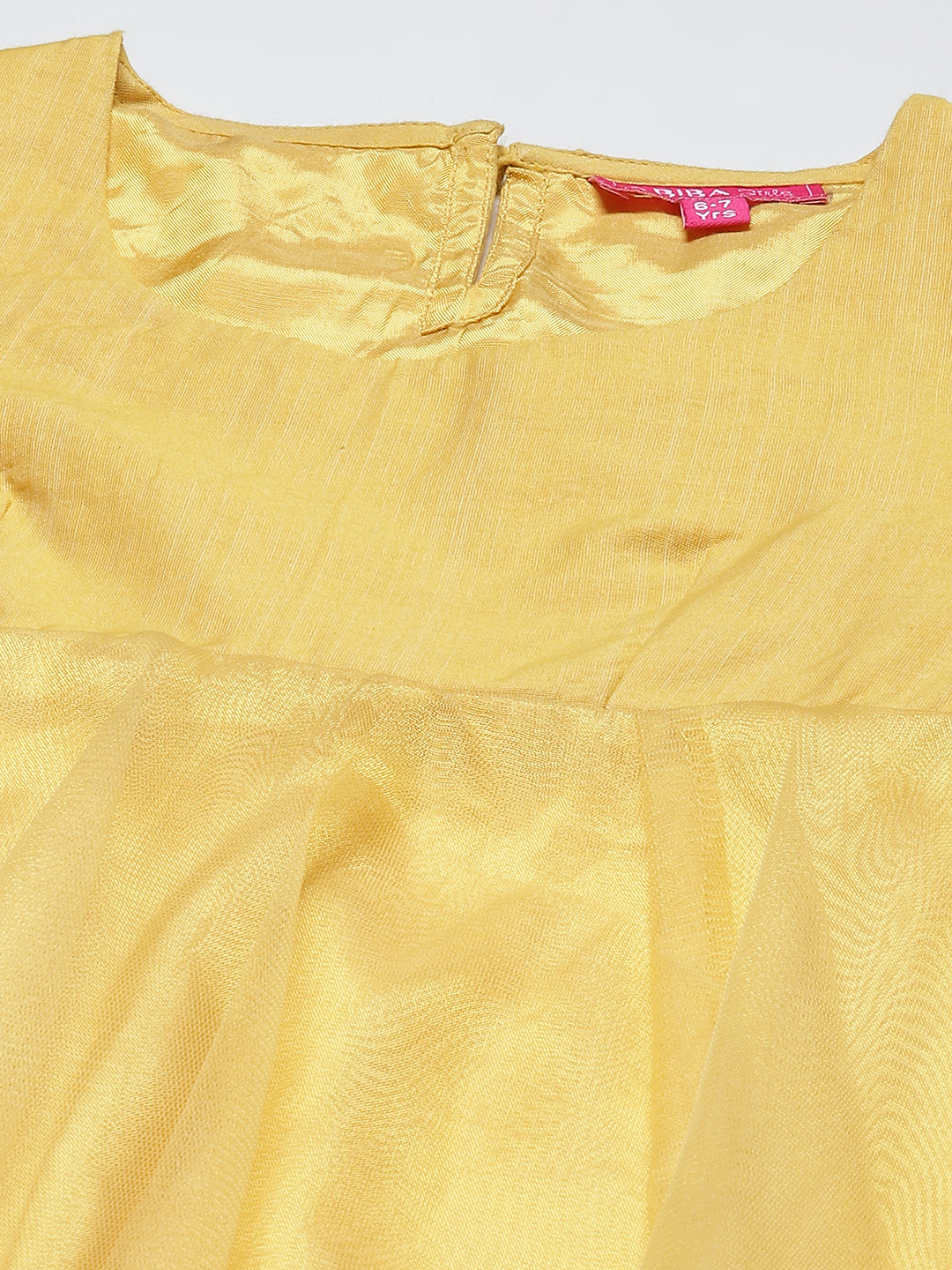 Mustard Yellow Art Silk Anarkali with Jacket Kurta Churidar Suit Set image number 2