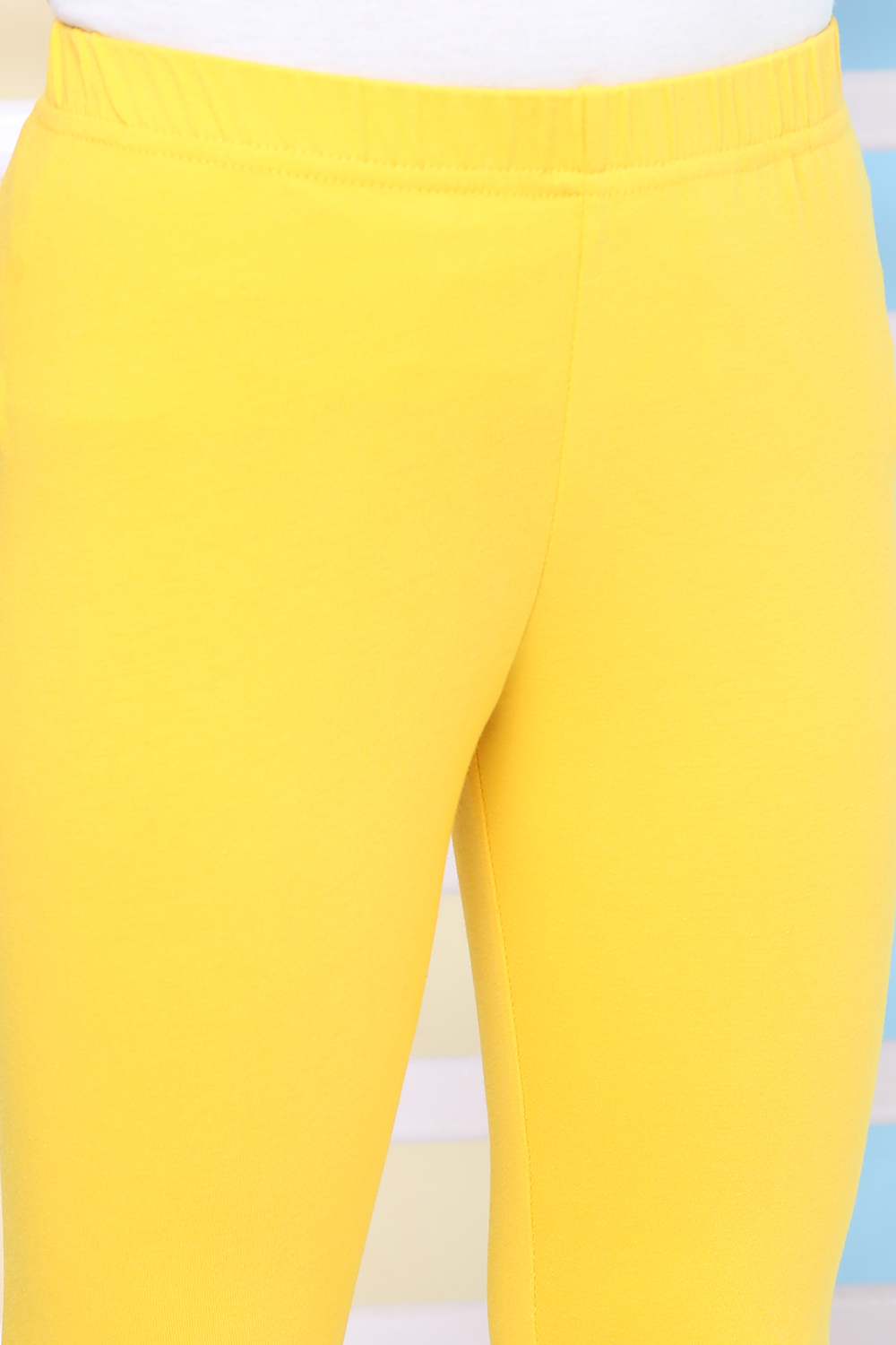 Yellow Cotton Straight Kurta Legging Suit Set image number 2