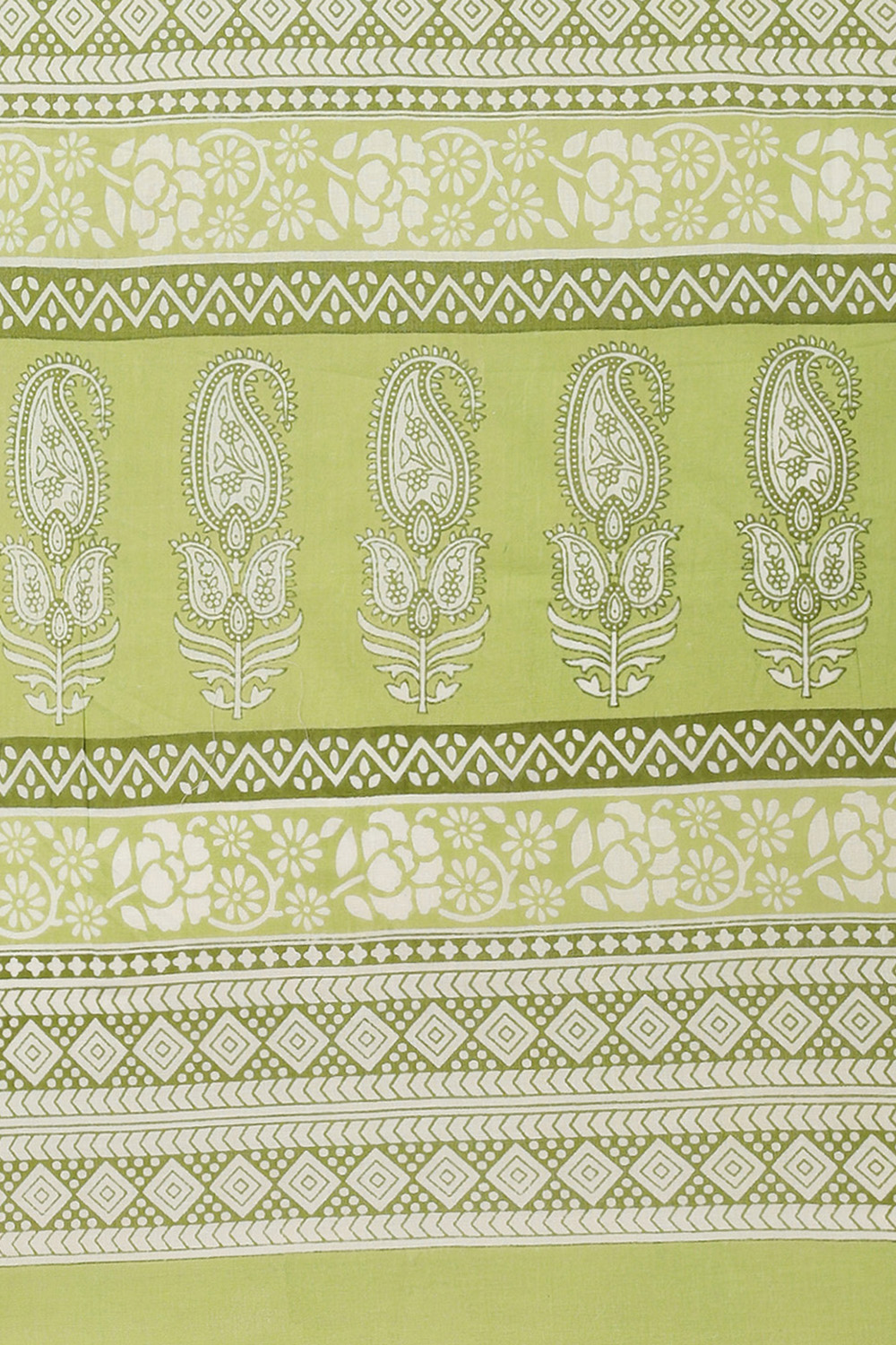 Assorted Cotton Hand Block Print Unstitched Suit Set image number 3