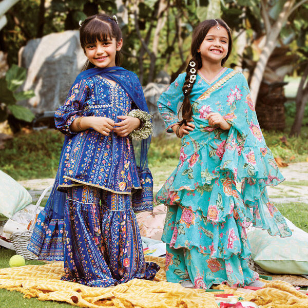 Biba Girls Sharara Suits Biba Girls Sharara Suits