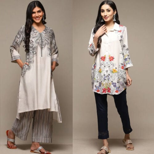 VERSATILE WHITE KURTIS