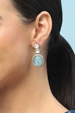 Light Blue Brass earrings image number 1