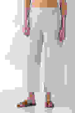 Natural Cotton Straight Palazzos image number 4