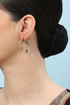 Black Brass Earrings image number 1