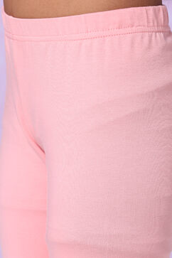 Pink Cotton Anarkali Suit image number 5