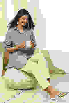 Green Cotton Printed Straight Shirt image number 0