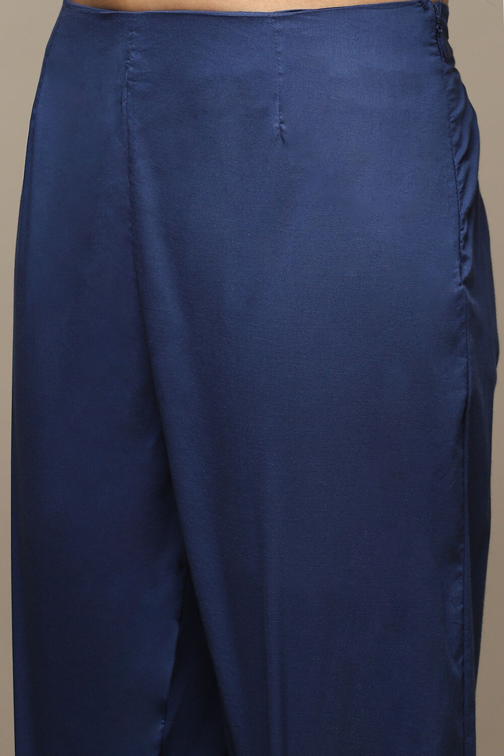 Red Cotton Straight Kurta Pants Suit Set image number 2