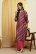 Purple Poly Viscose Straight Kurta image number 0