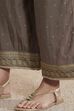Grey Viscose Blend Printed Straight Palazzos image number 7