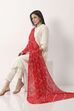 Red Mul Chanderi Dupatta image number 3