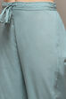 Powder Blue Cambric Narrow Kurta Pant Suit Set image number 2