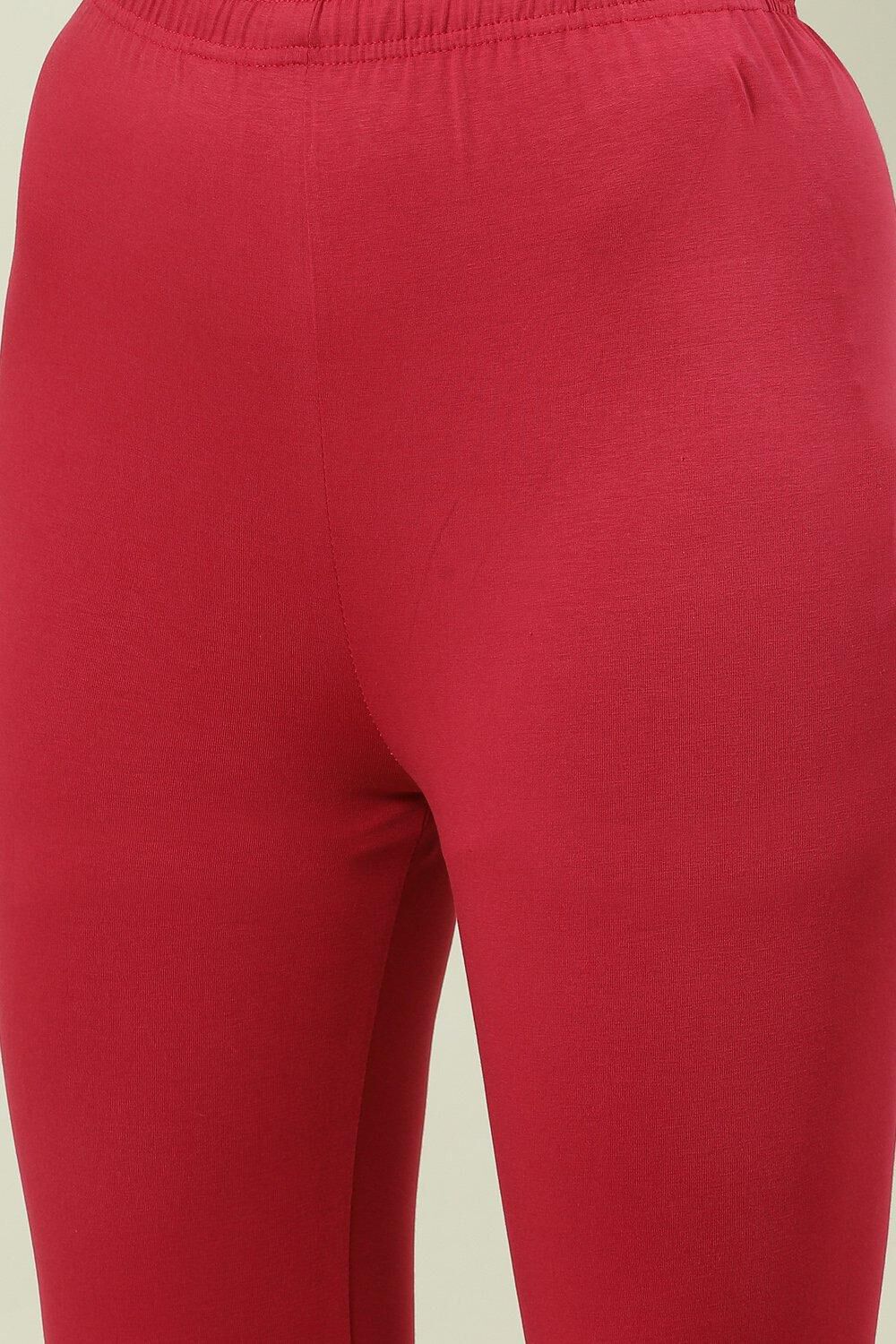Camel Cotton Blend Solid Churidar image number 1