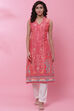 Fuchsia Cotton Straight Kurta image number 0