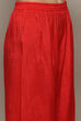 Orange Silk Blend Unstitched Suit set image number 3