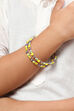 Purple Yellow Green Metal & Beads Kids Bangles image number 3