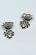 Oxidised Dark Blue Earrings image number 2
