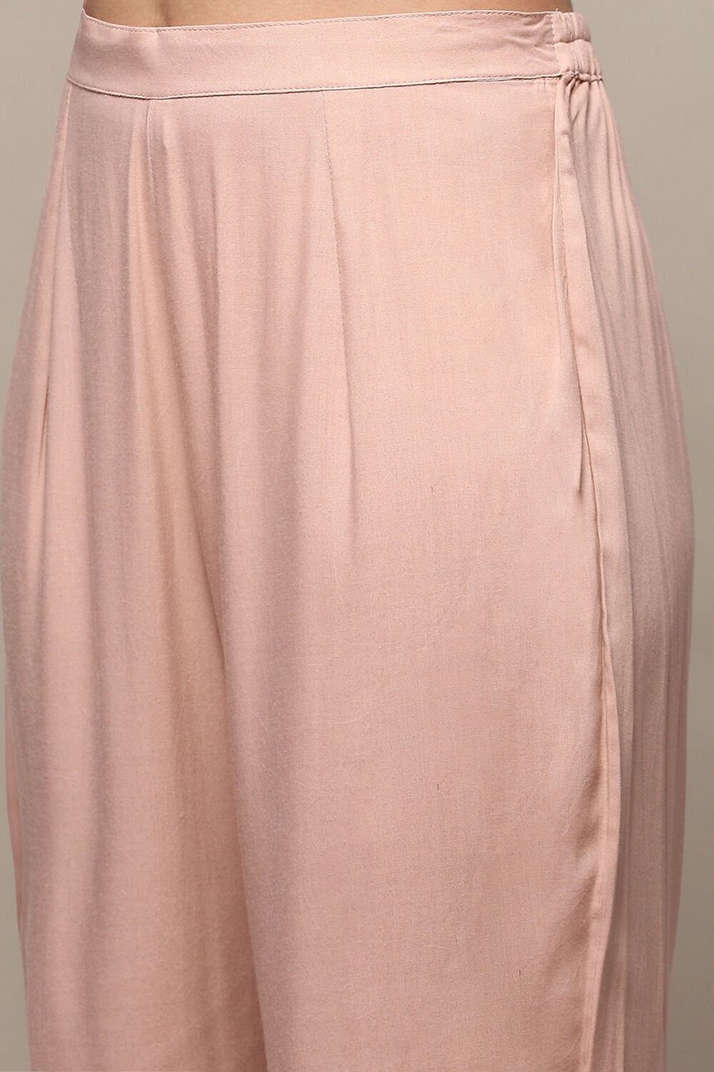 Pink Muslin Unstitched Suit Set image number 3