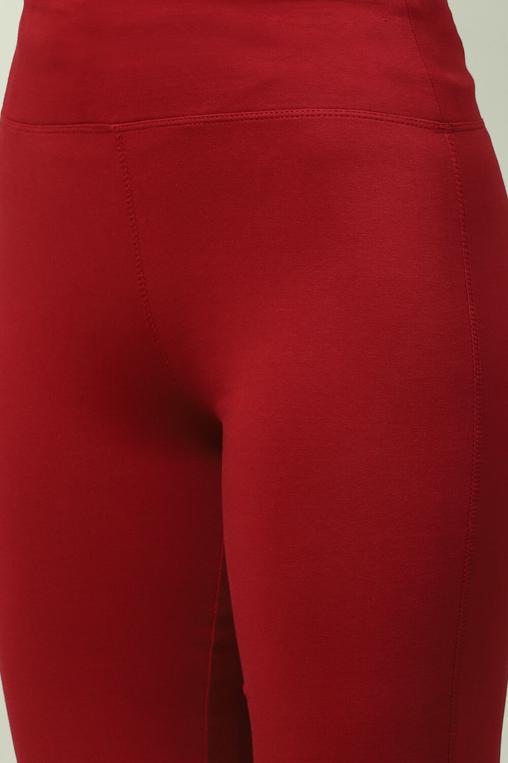 Maroon Relaxed Pants image number 1