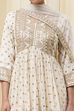Ivory Georgette Embroidered Peplum Suit Set image number 2