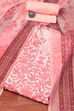 Pink Silk Blend Digital Print Unstitched Suit Set image number 0