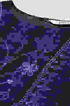 Indigo LIVA Straight Printed Kurta image number 2