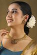 Gold Brass Necklace Set image number 1