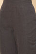 Navy Cotton Straight Fusion Yarndyed Kurta Set image number 2