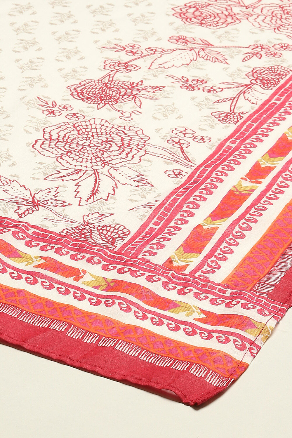 Indigo Cotton Anarkali Kurta Churidar Suit Set image number 3