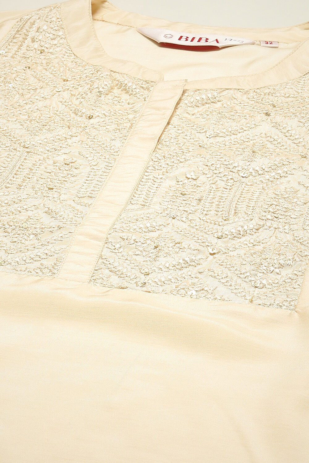 Pink Cotton Blend Kurti image number 1