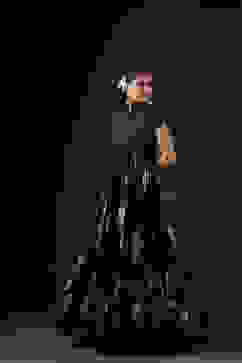 Rohit Bal Black Cotton Silk Anarkali Printed Suit Set image number 10