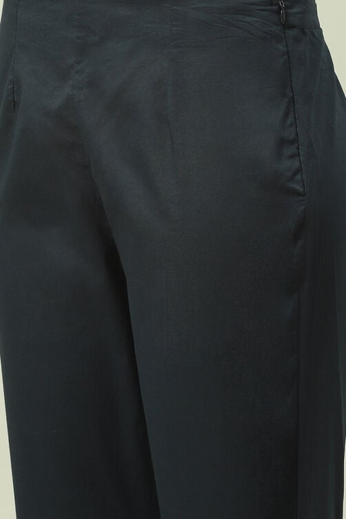 Buy Black Cotton Straight Kurta Slim Pant Suit Set for INR2299.50 |Biba ...