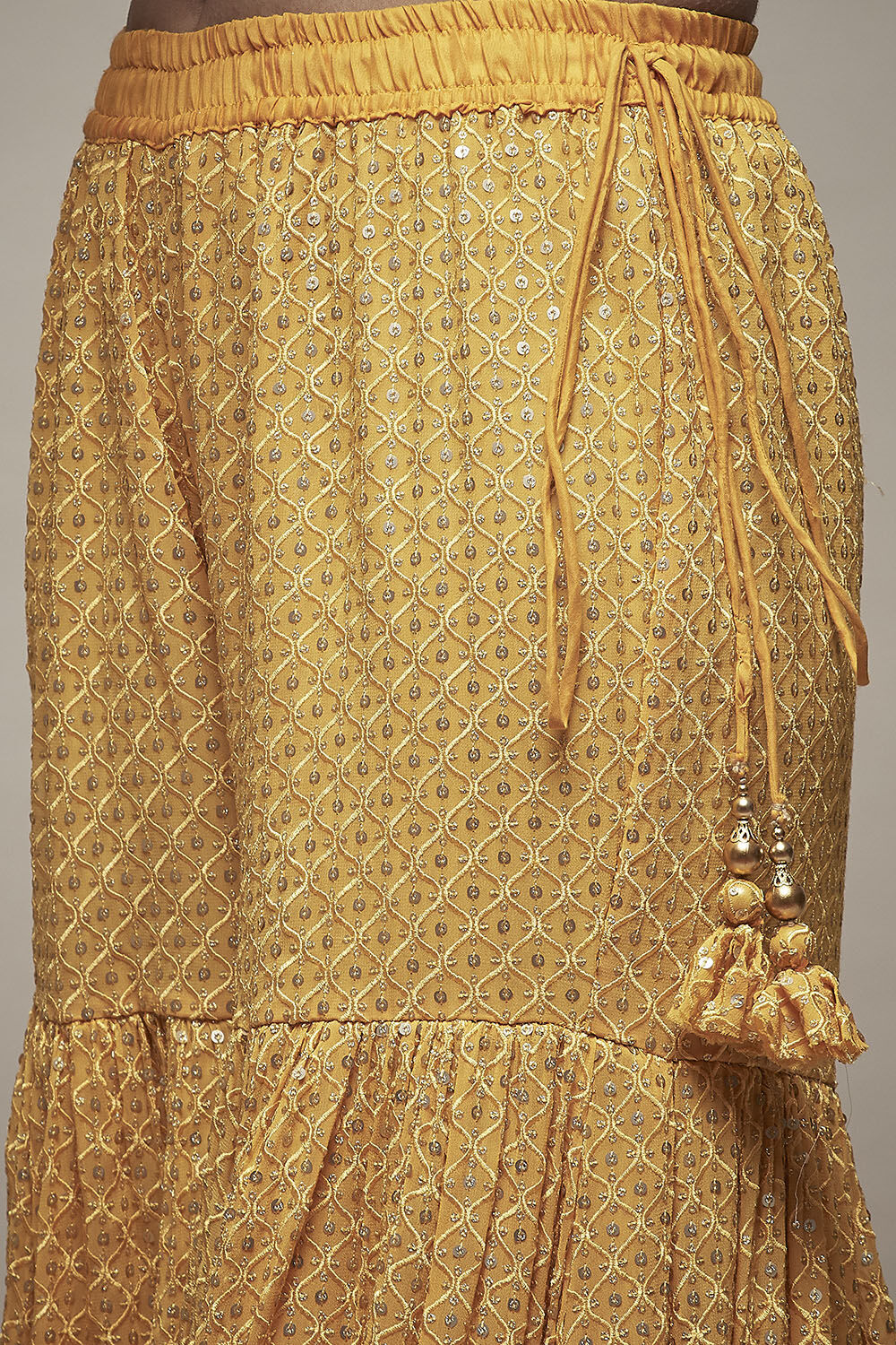 Pink Viscose Garara Suit Set image number 6