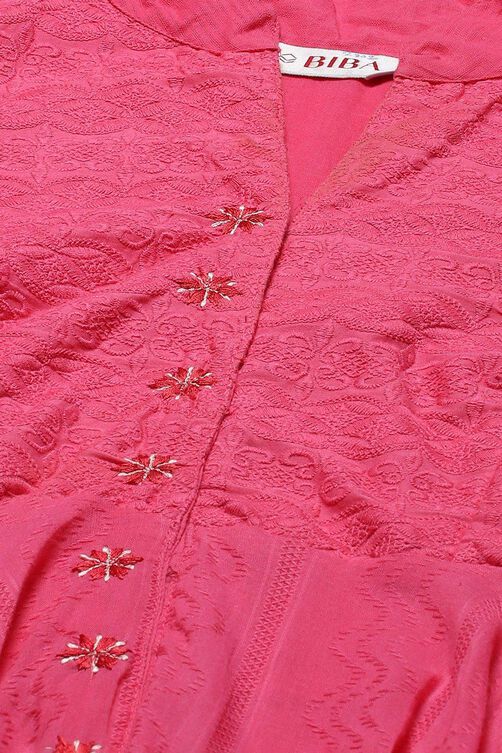 Turquoise Cotton Anarkali Solid Kurta Churidar Suit Set image number 1