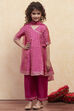 White Polyester Anarkali Suit Set image number 6
