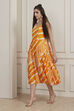 Yellow Cotton Tiered Dress image number 2