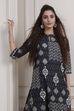 Orange Cotton Printed Straight Kurta image number 6