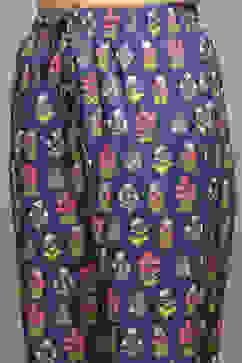 Navy Cotton Printed 2 Piece Sleepwear Set image number 2