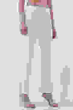 White Solid Flared Pants image number 3