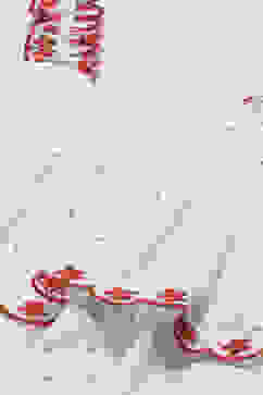 White Cotton Tiered Top image number 1