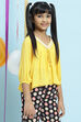 Yellow Straight Viscose Top image number 4