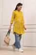 Yellow Rayon Straight Kurti
