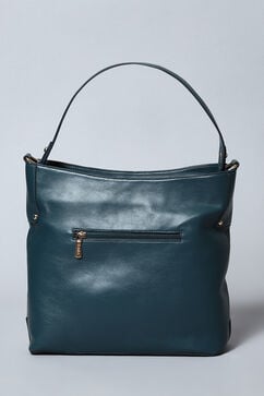 Navy Pu Leather Hobo image number 4