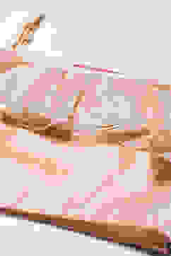 Off White Art Silk Layered Lehenga Set image number 1