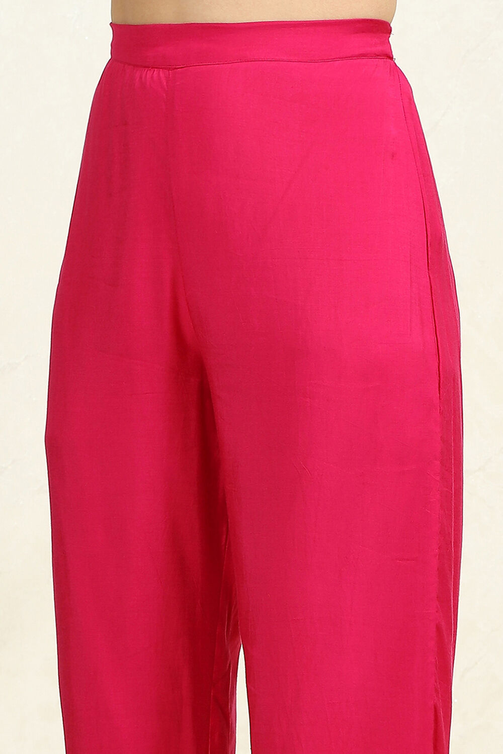 Orange Silk Blend Bandhej Crinkled Unstitched Suit Set image number 7