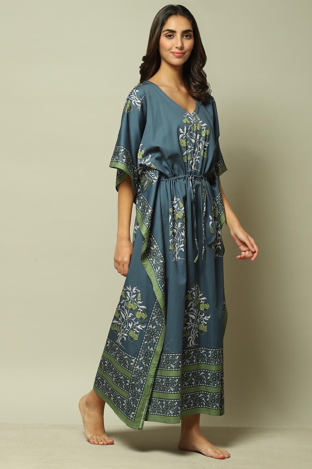 Grey Cotton Printed Nightwear image number 3