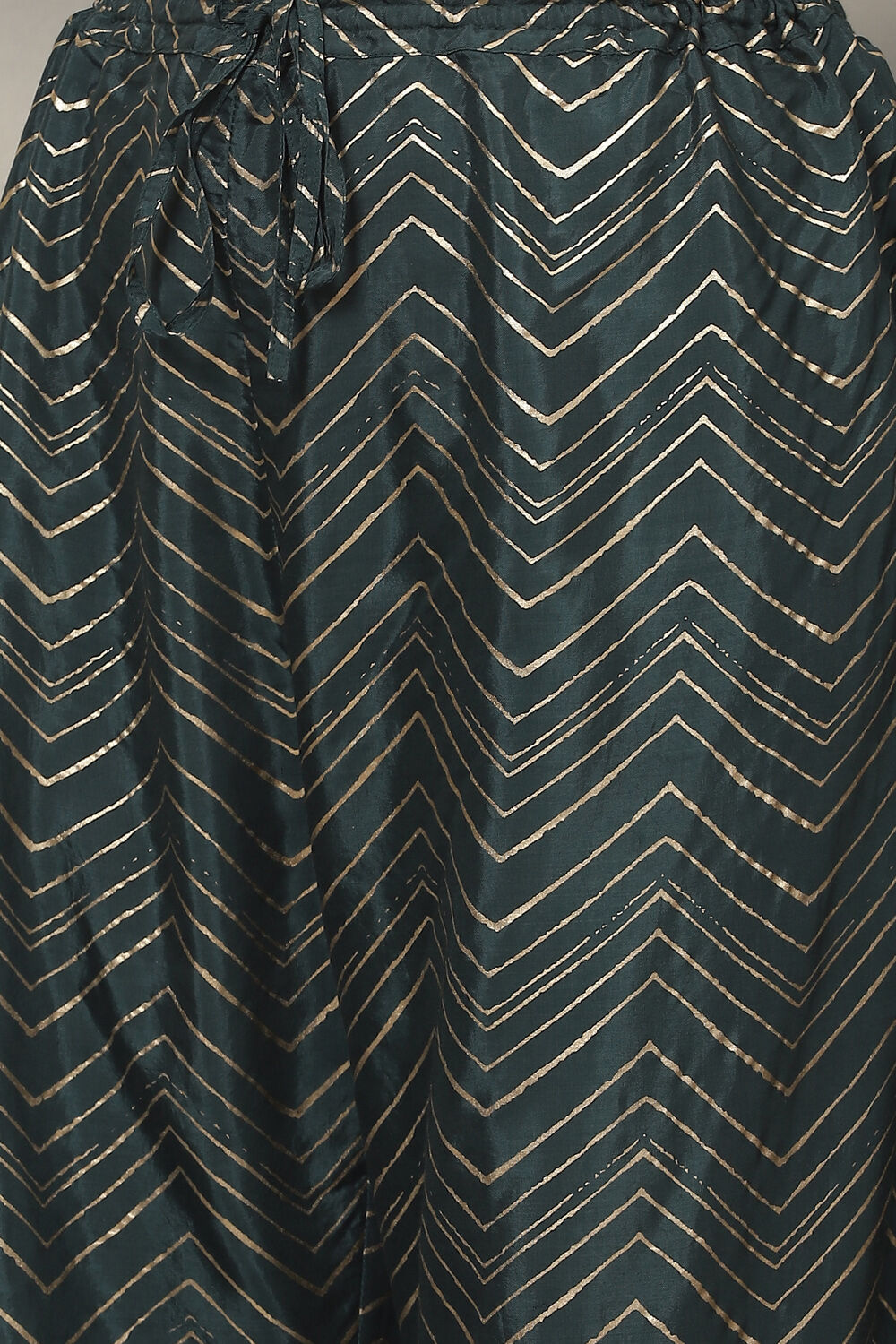 Tea Green Art Silk Kalidar Kurta Palazzo Suit Set image number 3